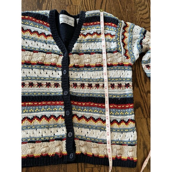 Vintage Marisa Christina‎ Hand Knit Silk/cotton/Wool Sweater Sz Medium Cardigan - Picture 7 of 9